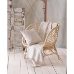 Ριχτάρι για Πολυθρόνα (160x180) Ζακάρ Διπλής όψης Rythmos Xaviera Εκρού