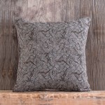 Μαξιλαροθήκη Διακοσμητική (40x40) Ζακάρ Rythmos Xaviera Γκρι-Καφέ