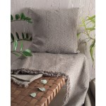 Ριχτάρι για Πολυθρόνα (160x180) Σενίλ Μονόχρωμο Ψαροκόκκαλο Rythmos Yard Καφέ