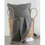 Ριχτάρι για Πολυθρόνα (160x180) Ζακάρ Σενίλ Διπλής Όψης Rythmos Rowen Γκρι