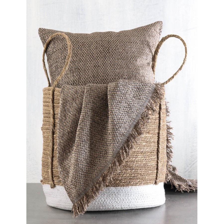 Ριχτάρι για Πολυθρόνα (160x180) Ζακάρ Σενίλ Διπλής Όψης Rythmos Rowen Καφέ