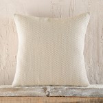 Μαξιλαροθήκη Διακοσμητική (40 x 40) Ζακάρ Rythmos Santorini Μπεζ