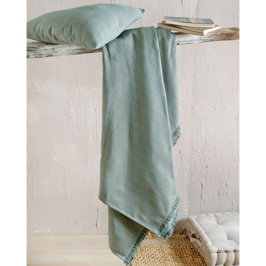 Ριχτάρι για Τριθέσιο (180x280) Ζακάρ 4 Εποχών Rythmos Santorini Μπλε Ριχτάρι για Τριθέσιο (180x280) Ζακάρ 4 Εποχών Rythmos Santorini Μπλε