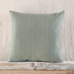 Μαξιλαροθήκη Διακοσμητική (40 x 40) Ζακάρ Rythmos Santorini Μπλε