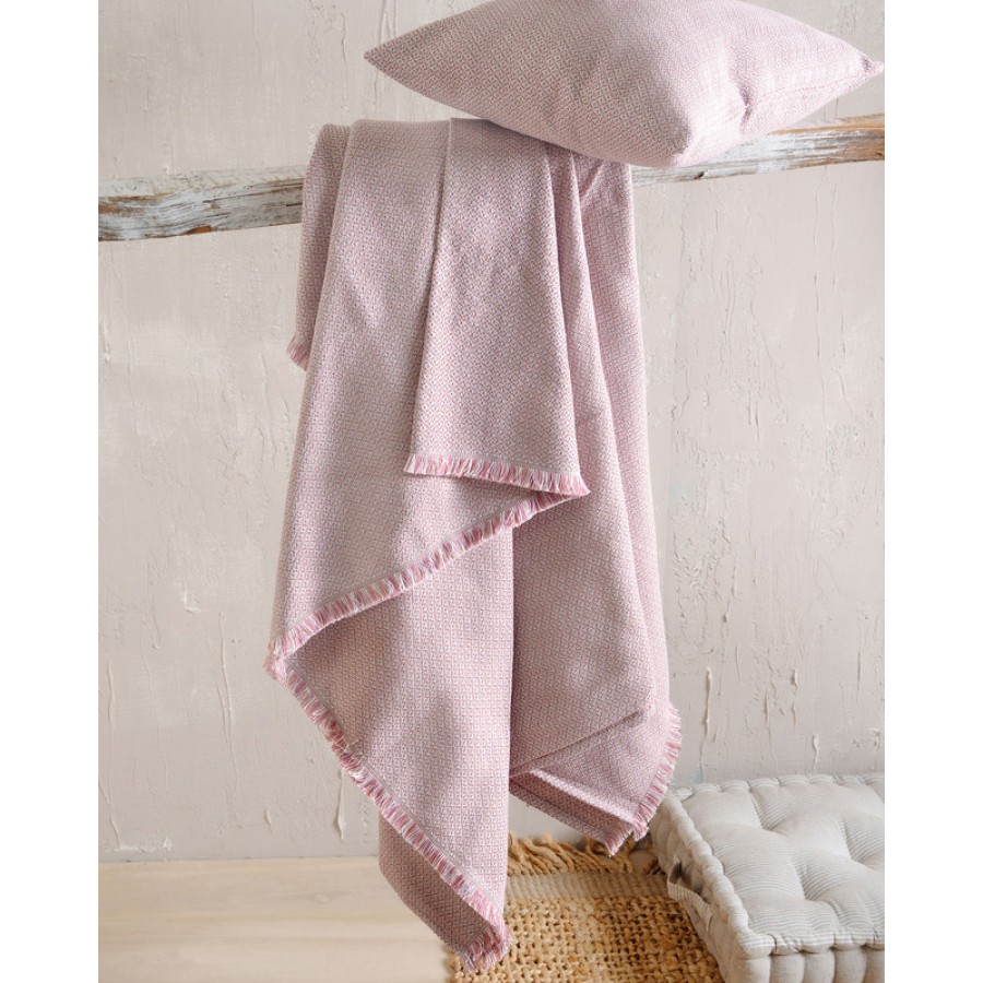 Ριχτάρι για Τριθέσιο (180x280) Ζακάρ 4 Εποχών Rythmos Santorini Ροζ Ριχτάρι για Τριθέσιο (180x280) Ζακάρ 4 Εποχών Rythmos Santorini Ροζ