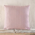 Μαξιλαροθήκη Διακοσμητική (40 x 40) Ζακάρ Rythmos Santorini Ροζ