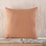 Μαξιλαροθήκη Διακοσμητική (40 x 40) Ζακάρ Rythmos Santorini Τερακότα