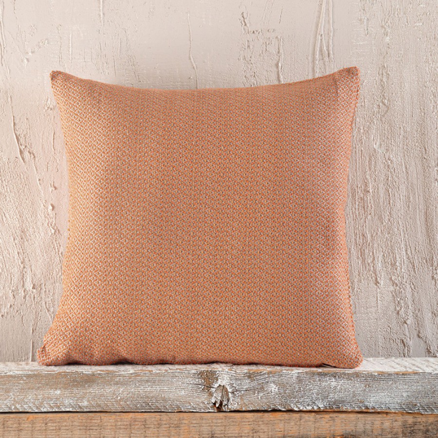 Μαξιλαροθήκη Διακοσμητική (40 x 40) Ζακάρ Rythmos Santorini Τερακότα