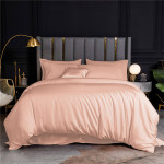 Σετ Σεντόνια 4 τεμ Σούπερ Υπέρδιπλα (275x290) Βαμβακερά Rythmos Bamboo Σομόν