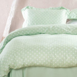 Σετ Πάπλωμα 3 τεμ Υπέρδιπλο (220x240) με μαξιλαροθήκες Βαμβακοσατέν 200κλ Rythmos Coquette Μέντα