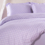 Σετ Κουβερλί 3 τεμ Υπέρδιπλο (235x250) με μαξιλαροθήκες Βαμβακοσατέν 200κλ Rythmos Coquette Λιλά