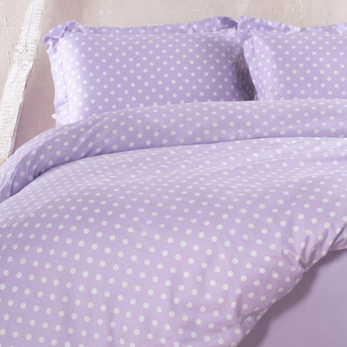 Σετ Σεντόνια Υπέρδιπλα (240x260) Βαμβακοσατέν 200 Kλωστών Rythmos Coquette Λιλά
