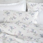 Σετ Σεντόνια Υπέρδιπλα (230x270) Με Λάστιχο Βαμβακερά Rythmos Diva Bouquet Εκρού