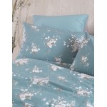 Μαξιλαροθήκες ζεύγος (50x70) Βαμβακερές Rythmos Diva Linie Μπλε