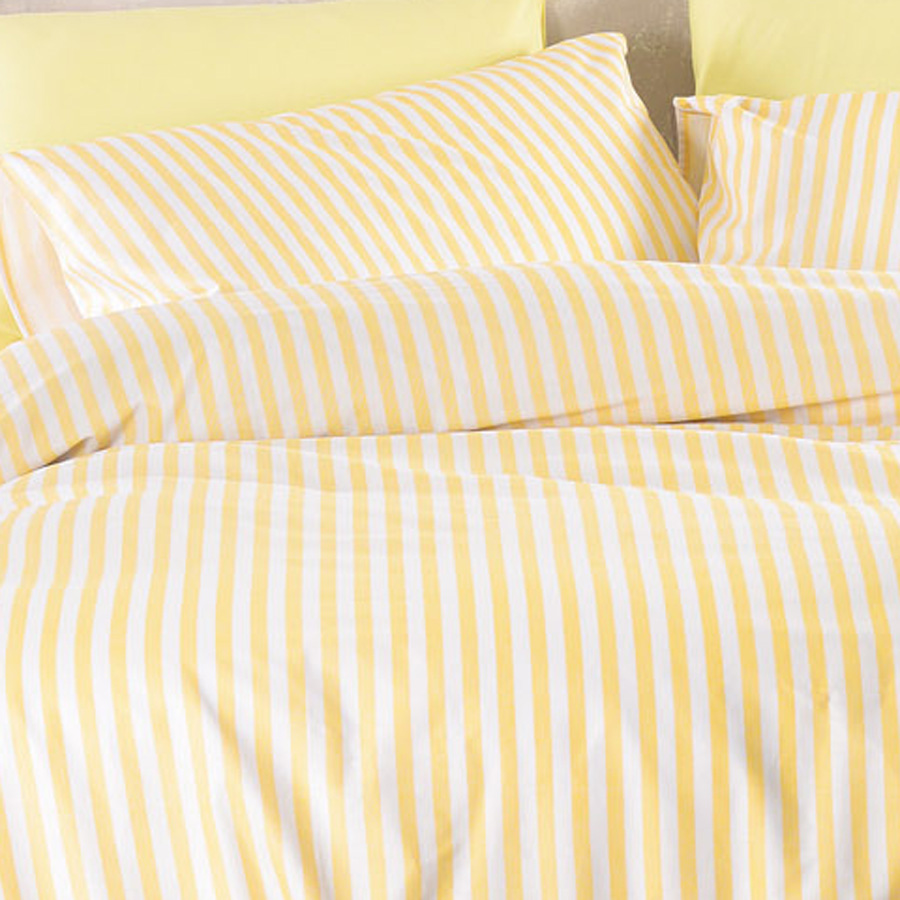 Μαξιλαροθήκες ζεύγος (50x70) Βαμβακερές Rythmos Diva Eloise Κίτρινο