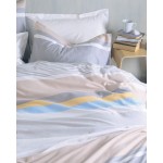 Σετ Σεντόνια Φανελένια Υπέρδιπλα (230x260) με Λάστιχο Βαμβακερά Rythmos Jesse Γκρι