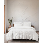 Σετ Παπλωματοθήκη Υπέρδιπλη (240x260) Tencel Lyocell 300 Kλωστών Rythmos Glacier Off White