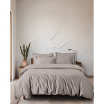 Σετ Παπλωματοθήκη Υπέρδιπλη (240x260) Tencel Lyocell 300 Kλωστών Rythmos Glacier Μπεζ Άμμου