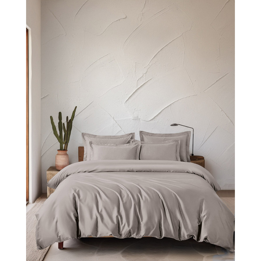 Σετ Σεντόνια Υπέρδιπλα (245x270) Tencel Lyocell 300 Kλωστών Rythmos Glacier Μπεζ Άμμου