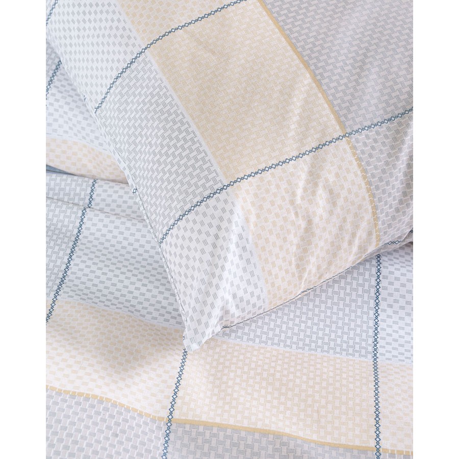 Σετ σεντόνια Σούπερ Υπέρδιπλα (270x290) Rythmos Next Colette Γκρι-Γαλάζιο