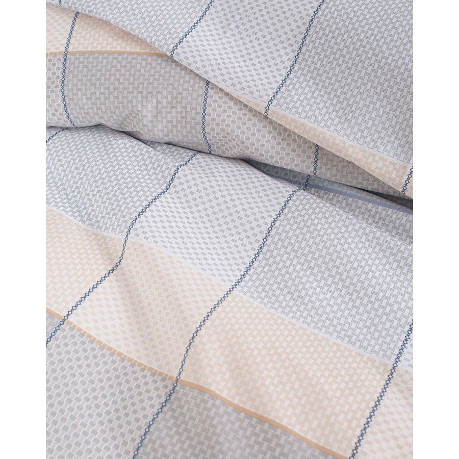 Σετ σεντόνια Σούπερ Υπέρδιπλα (270x290) Rythmos Next Colette Γκρι-Γαλάζιο