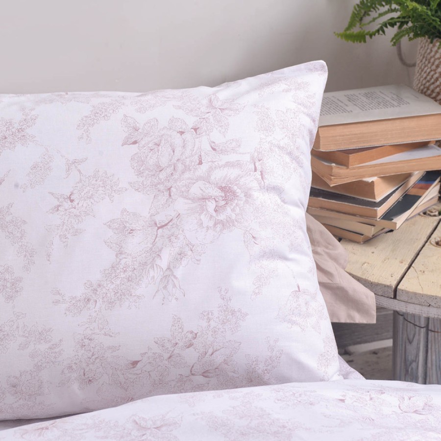 Σετ Σεντόνια Μονά (160x260) Βαμβακερά Rythmos Nova Lucette Ροζ