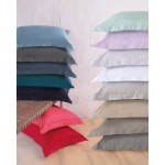 Μαξιλαροθήκες Ζεύγος (50x70+5 oxford) Βαμβακοσατέν 200 κλωστών Rythmos Scenario Κόκκινο