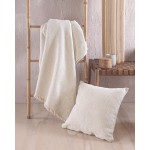 Ριχτάρι για Πολυθρόνα (160x180) Ζακάρ Σενίλ Rythmos Simplin Εκρού