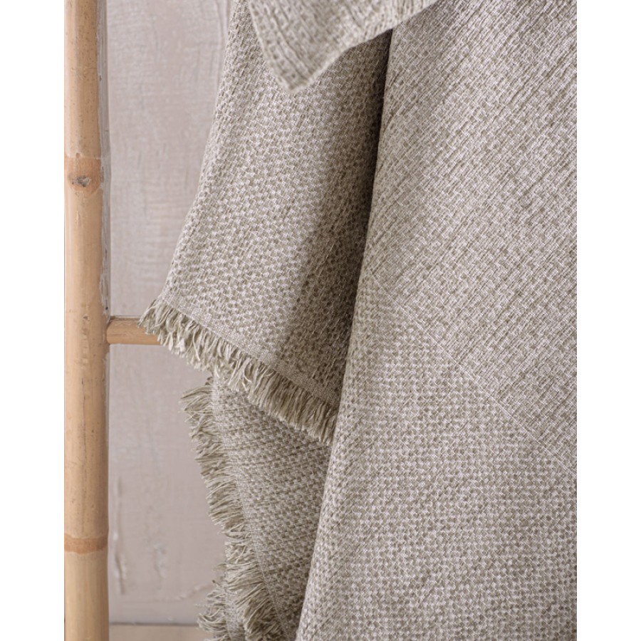 Ριχτάρι για Πολυθρόνα (160x180) Ζακάρ Σενίλ Rythmos Simplin Μπεζ