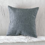 Διακοσμητικές θήκες (40x40) Ζακάρ Σενίλ Rythmos Simplin Γκρι