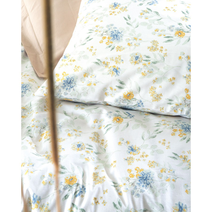 Σετ σεντόνια Υπέρδιπλα (230x270) Βαμβακερά Rythmos Diva Sorin Μπλε