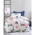 Σετ Σεντόνια Μονά Παιδικά (160x260) Βαμβακερά Rythmos Symbol Astronio Λευκό