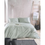 Σετ σεντόνια Υπέρδιπλα (230x270) Βαμβακερά Rythmos Symbol Blaze Πράσινο