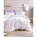 Σετ Παπλωματοθήκη Μονή (160x250) με μαξιλαροθήκη Rythmos Symbol Blaze Λευκό