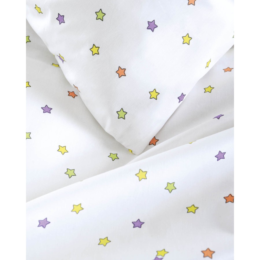 Μαξιλαροθήκες ζεύγος (50x70) Rythmos Symbol Blaze Λευκό