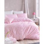 Σετ Σεντόνια Μονά (160x260) Βαμβακερά Rythmos Symbol Blaze Ροζ