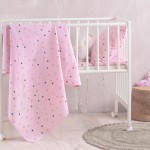 Σετ Παπλωματοθήκη (110x160) με μαξιλαροθήκη Μπεμπέ Rythmos Blaze Ροζ