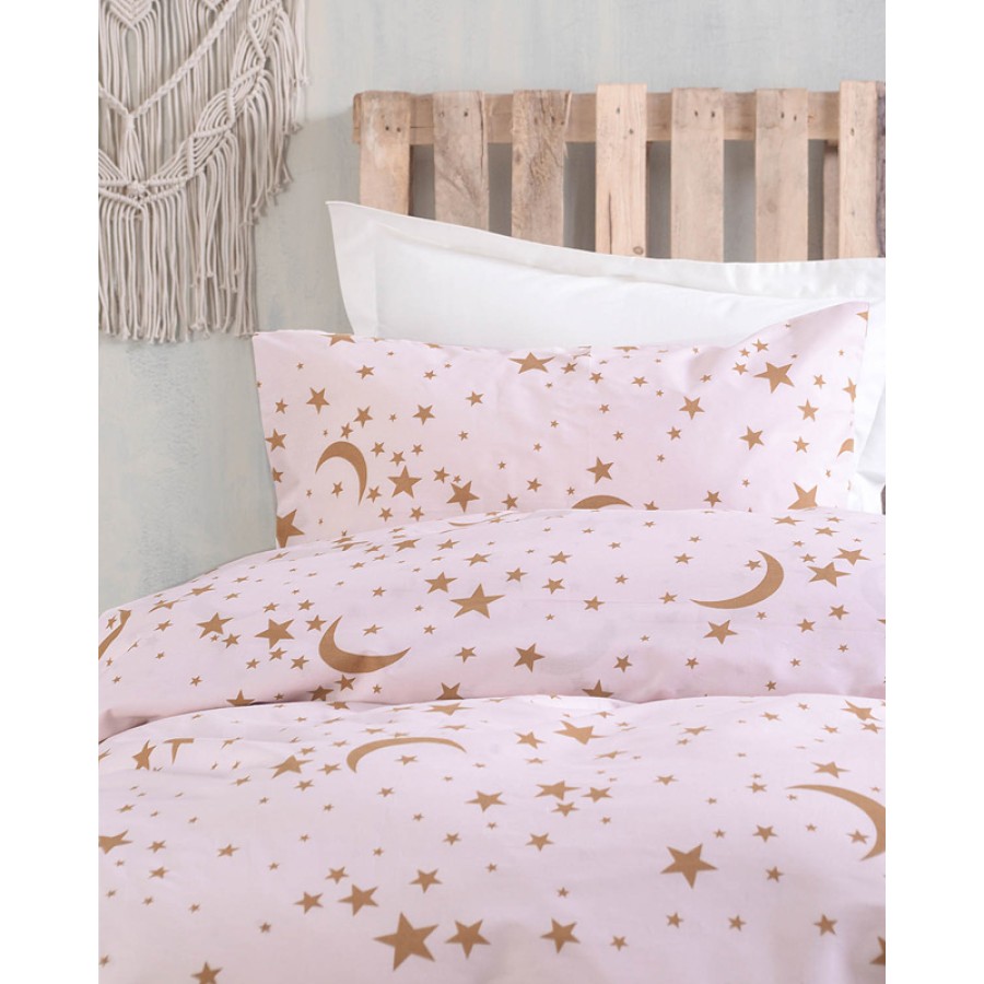 Μαξιλαροθήκες ζεύγος (50x70) Rythmos Symbol Moonlight Ροζ