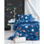 Σετ Σεντόνια Μονά Παιδικά (160x260) Βαμβακερά Rythmos Symbol Space Odyssey