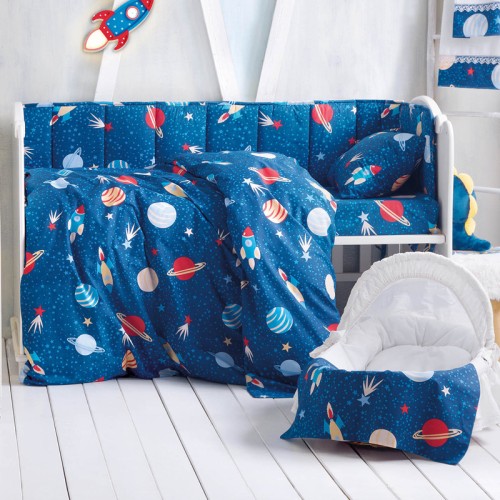 Σετ Παπλωματοθήκη (110x160) με μαξιλαροθήκη Μπεμπέ Rythmos Space Odyssey