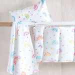 Πάντα (43X200) Μπεμπέ Rythmos Rainbow Λευκό