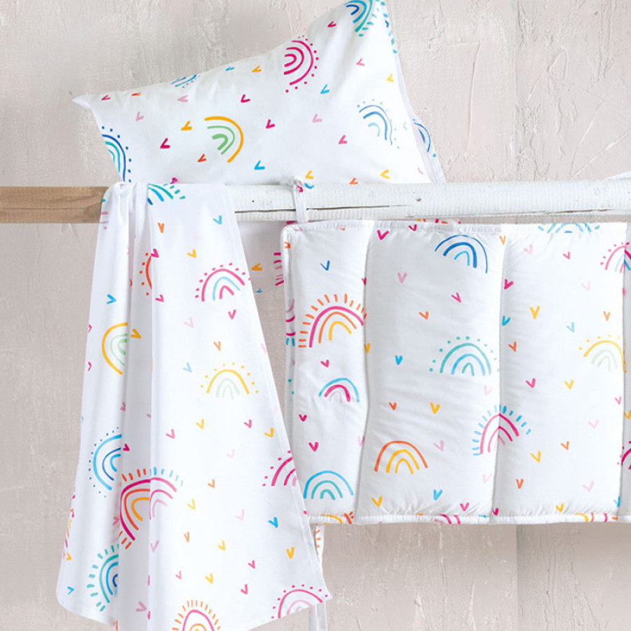 Πάντα (43X200) Μπεμπέ Rythmos Rainbow Λευκό