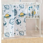 Σετ σεντόνια Μπεμπέ (120x160) Βαμβακερά Rythmos Saturn Λευκό