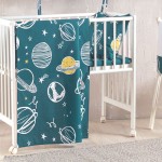 Σετ Παπλωματοθήκη (110x160) με μαξιλαροθήκη Μπεμπέ Rythmos Saturn Πετρόλ