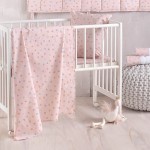 Σετ σεντόνια Μπεμπέ (120x160) Βαμβακερά Rythmos Tiny Heart Σομόν