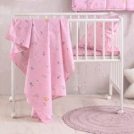 Σετ σεντόνια Μπεμπέ (120x160) Βαμβακερά Rythmos Venus Ροζ