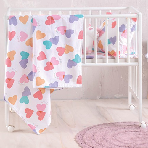 Σετ σεντόνια Μπεμπέ (120x160) Βαμβακερά Rythmos Zoey