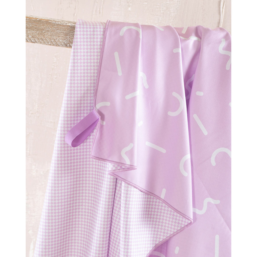 Πετσέτα θαλάσσης (90x160) Rythmos Diffuse Μωβ