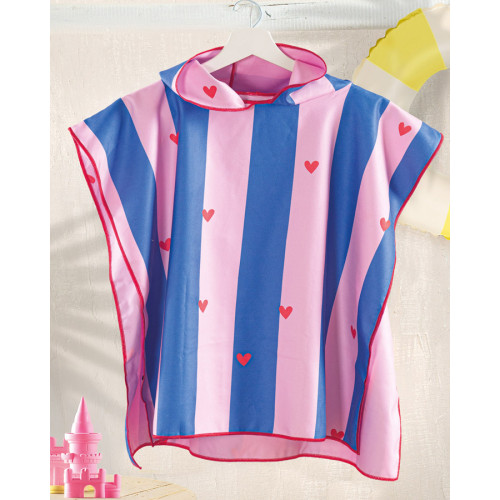 Παιδικό πόντσο θαλάσσης (60x60) με κουκούλα Rythmos Seaways