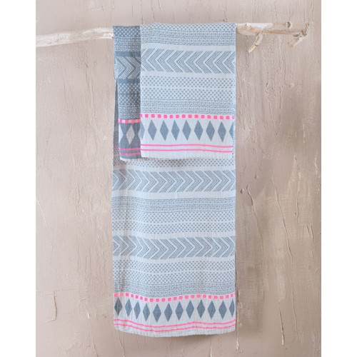 Πετσέτα-παρεό θαλάσσης (100x200) Rythmos Tilda μπλε